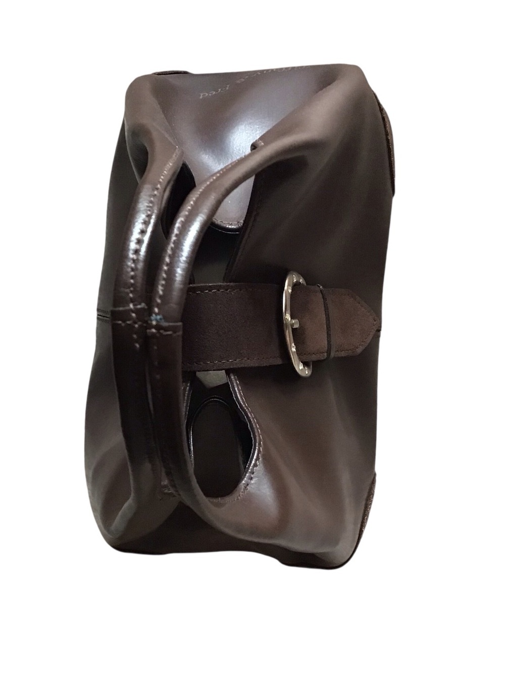 Tiffany & Fred Paris Brown Leather & Suede Purse - Picture 7 of 9